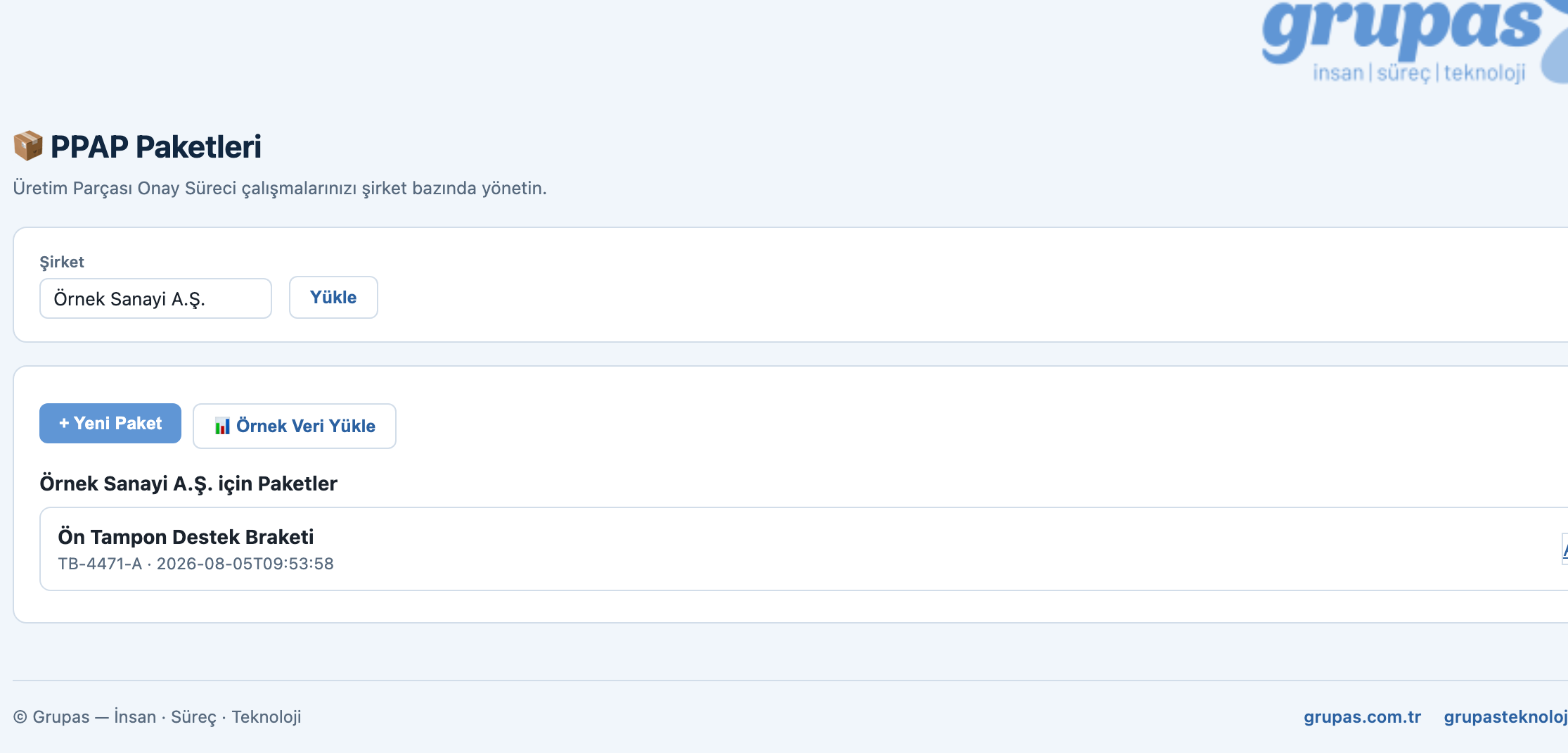 PPAP — Create a package